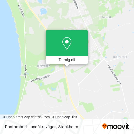 Postombud, Lundåkravägen karta