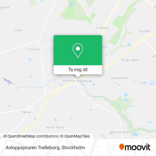 Avloppsjouren Trelleborg karta