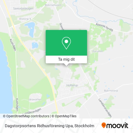Dagstorpsortens Ridhusförening Upa karta
