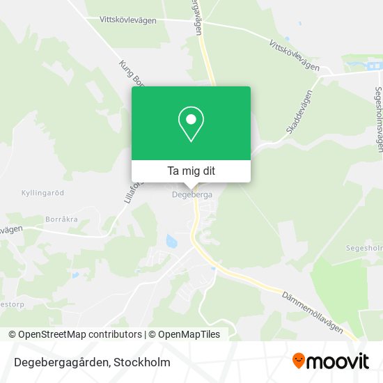 Degebergagården karta