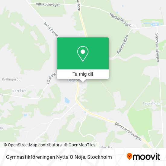 Gymnastikföreningen Nytta O Nöje karta