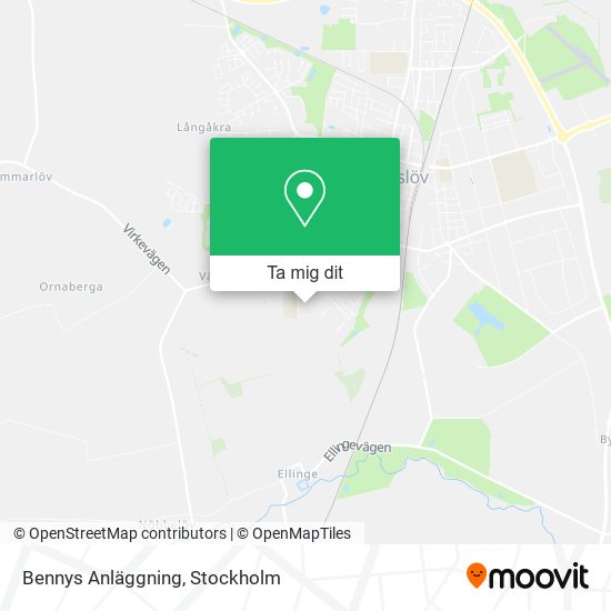 Bennys Anläggning karta