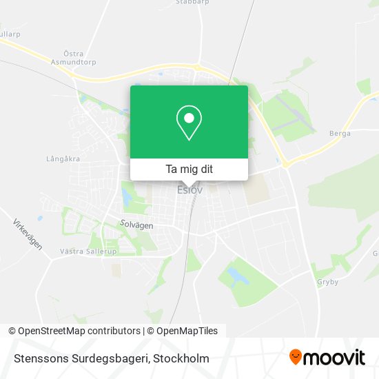 Stenssons Surdegsbageri karta