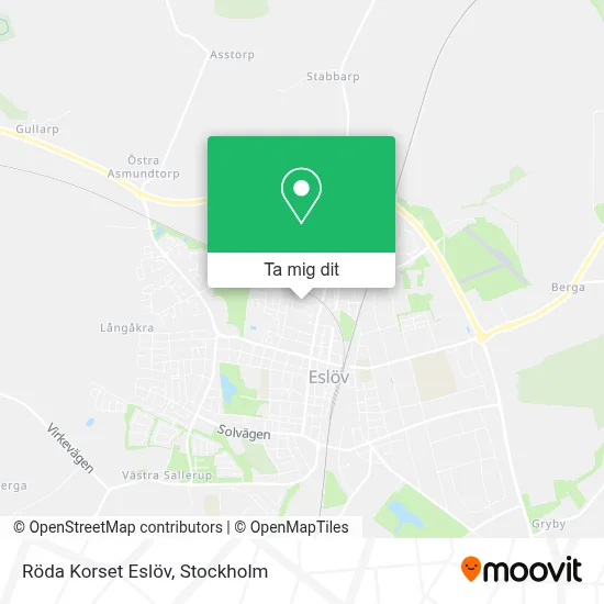 Röda Korset Eslöv karta