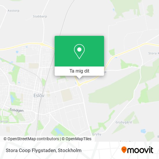 Stora Coop Flygstaden karta