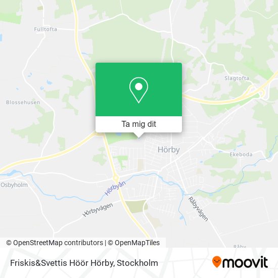 Friskis&Svettis Höör Hörby karta