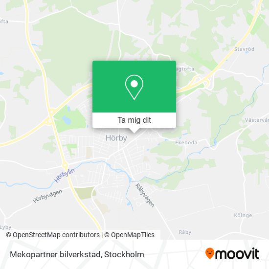Mekopartner bilverkstad karta