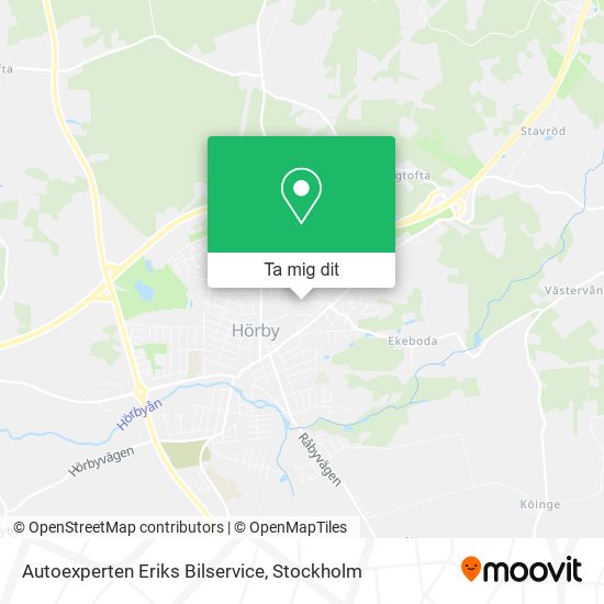 Autoexperten Eriks Bilservice karta