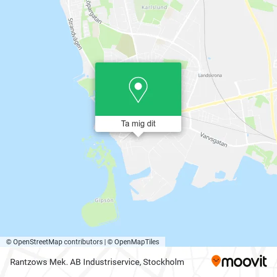 Rantzows Mek. AB Industriservice karta