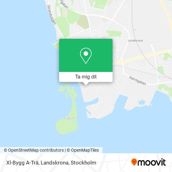 Xl-Bygg A-Trä, Landskrona karta