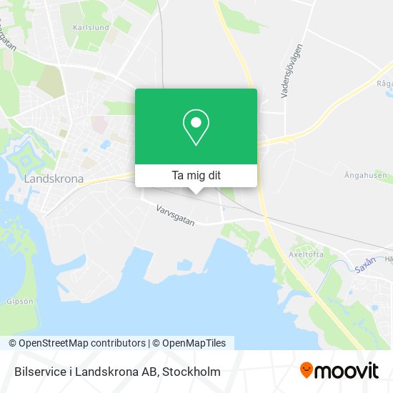Bilservice i Landskrona AB karta
