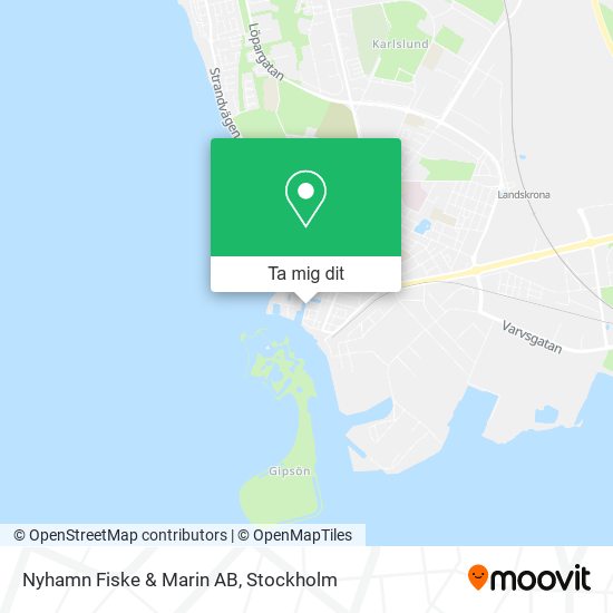 Nyhamn Fiske & Marin AB karta
