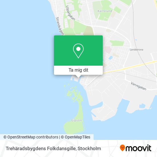 Trehäradsbygdens Folkdansgille karta