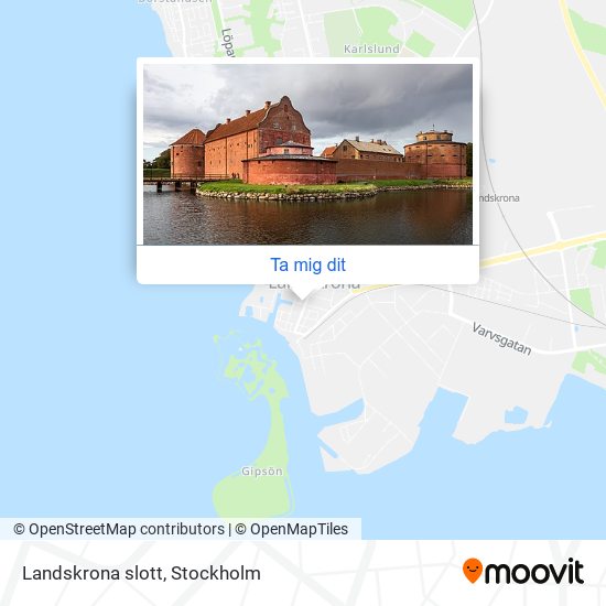 Landskrona slott karta