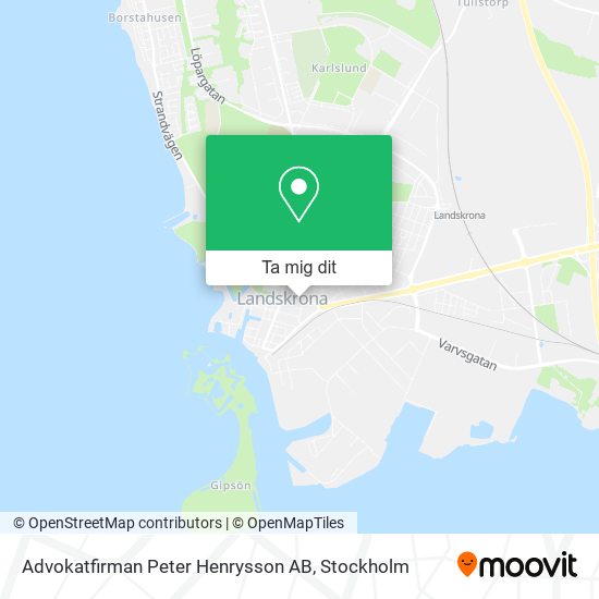 Advokatfirman Peter Henrysson AB karta
