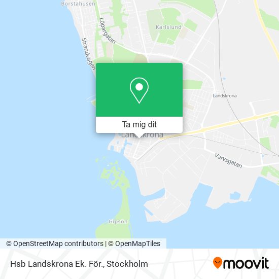 Hsb Landskrona Ek. För. karta