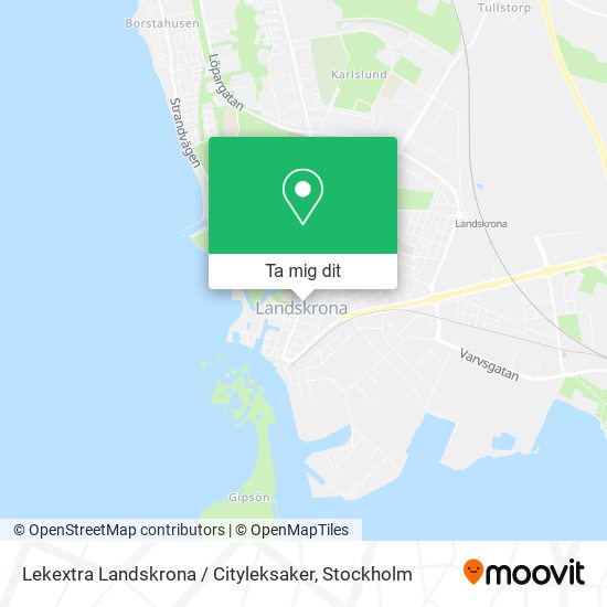 Lekextra Landskrona / Cityleksaker karta