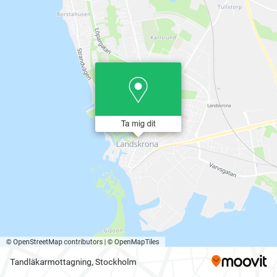 Tandläkarmottagning karta