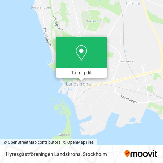 Hyresgästföreningen Landskrona karta