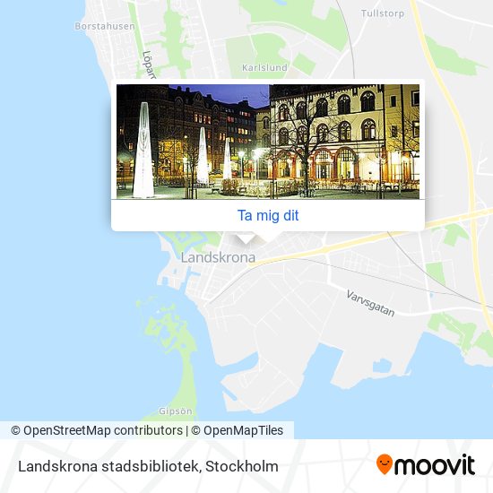 Landskrona stadsbibliotek karta