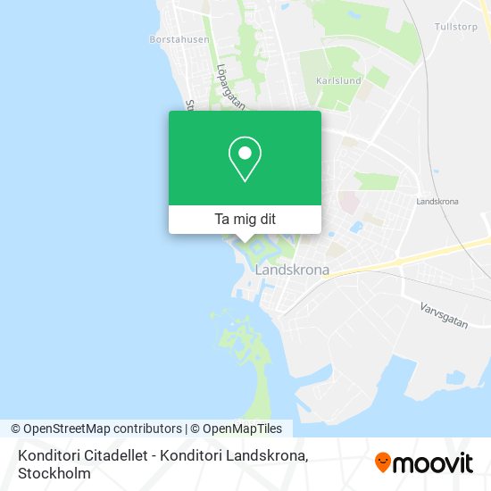 Konditori Citadellet - Konditori Landskrona karta