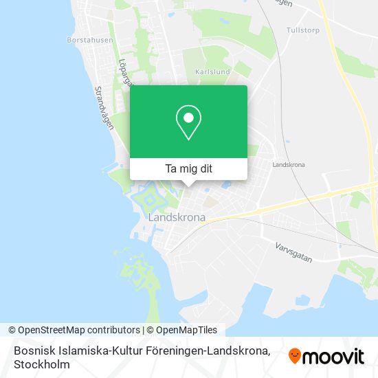 Bosnisk Islamiska-Kultur Föreningen-Landskrona karta