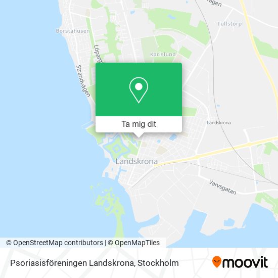 Psoriasisföreningen Landskrona karta