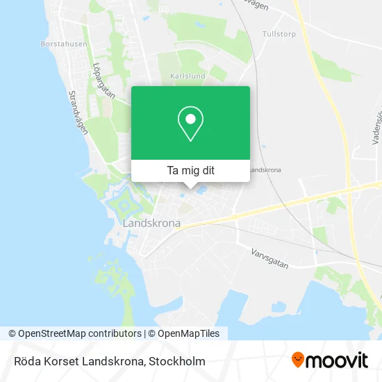 Röda Korset Landskrona karta