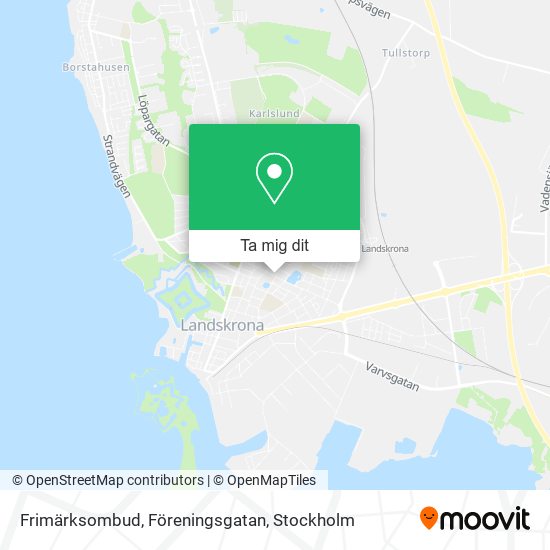 Frimärksombud, Föreningsgatan karta