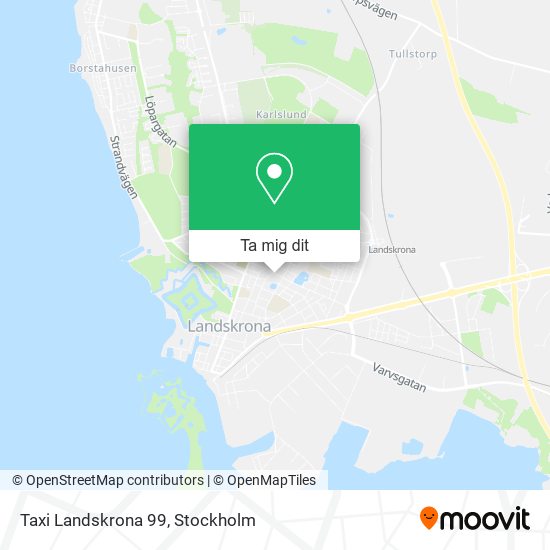 Taxi Landskrona 99 karta