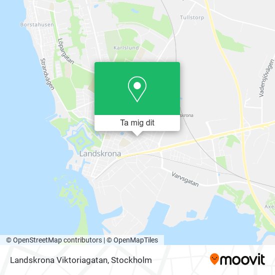 Landskrona Viktoriagatan karta