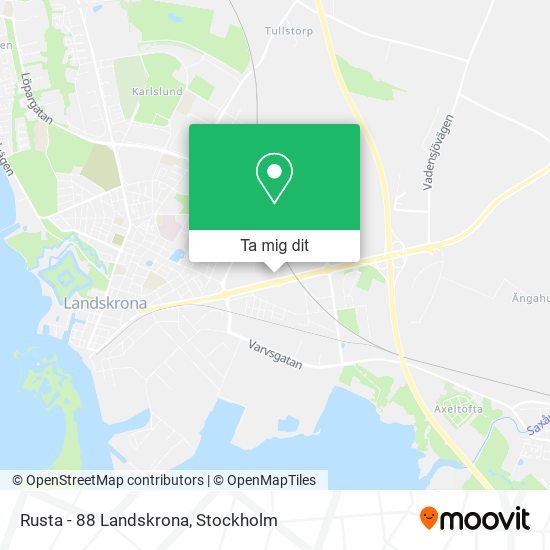 Rusta - 88 Landskrona karta