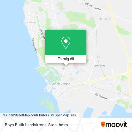 Boys Butik Landskrona karta