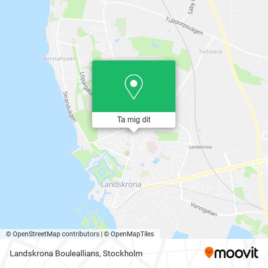 Landskrona Bouleallians karta