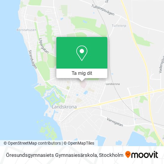 Öresundsgymnasiets Gymnasiesärskola karta