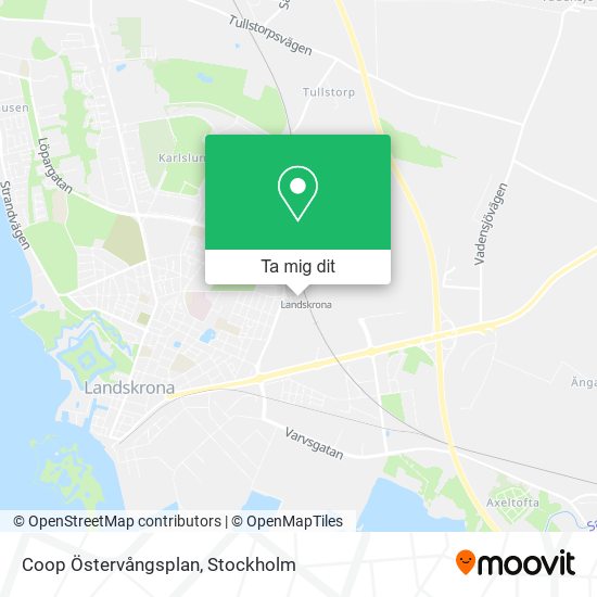 Coop Östervångsplan karta