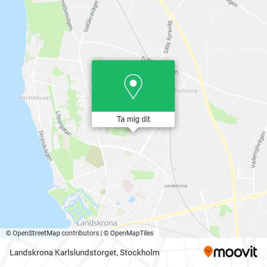 Landskrona Karlslundstorget karta