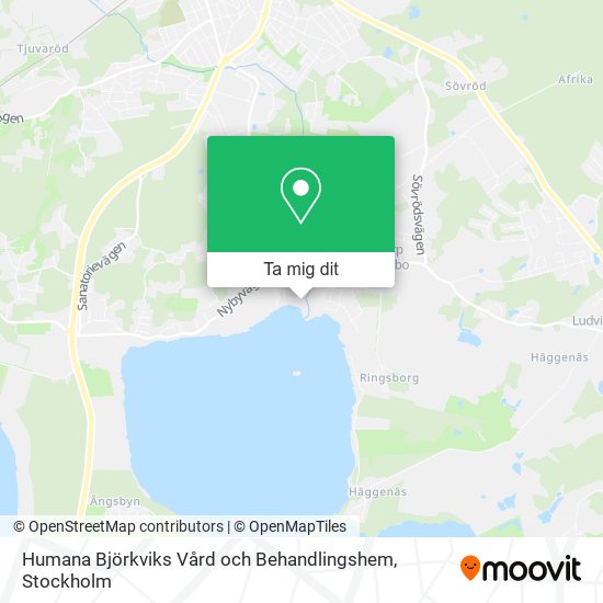 Humana Björkviks Vård och Behandlingshem karta
