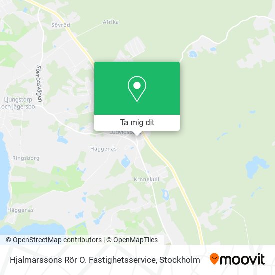 Hjalmarssons Rör O. Fastighetsservice karta