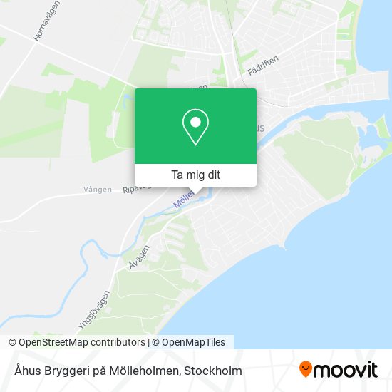 Åhus Bryggeri på Mölleholmen karta