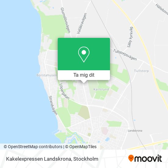 Kakelexpressen Landskrona karta