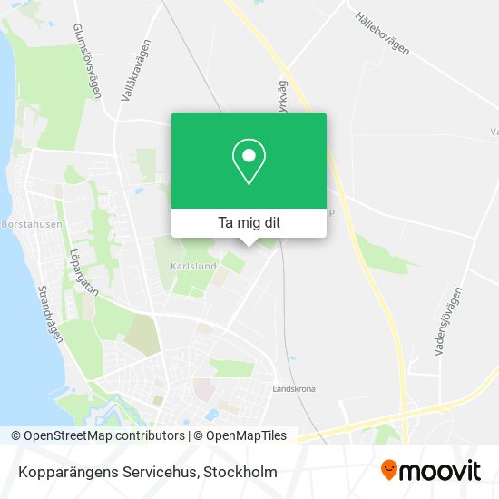 Kopparängens Servicehus karta