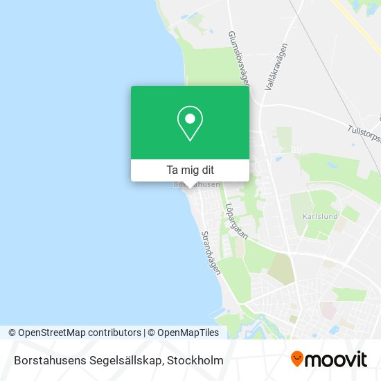 Borstahusens Segelsällskap karta