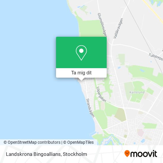 Landskrona Bingoallians karta