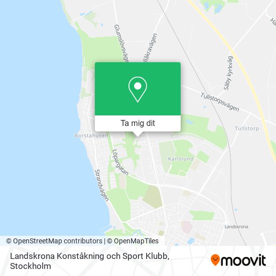 Landskrona Konståkning och Sport Klubb karta