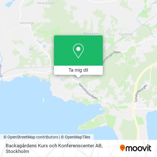 Backagårdens Kurs och Konferenscenter AB karta