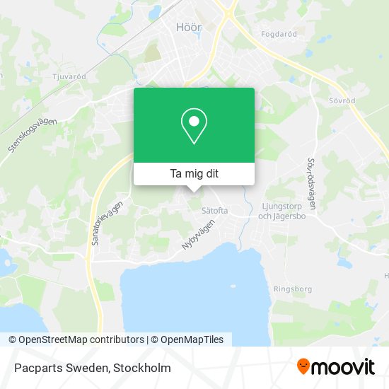 Pacparts Sweden karta