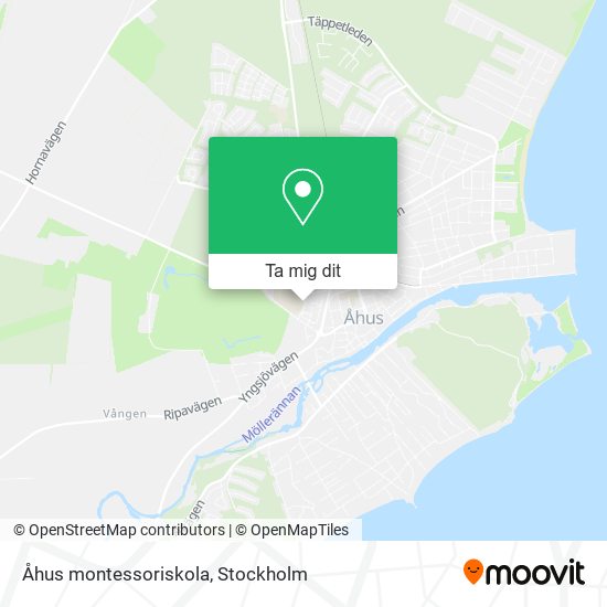 Åhus montessoriskola karta