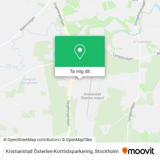 Kristianstad Österlen-Korttidsparkering karta