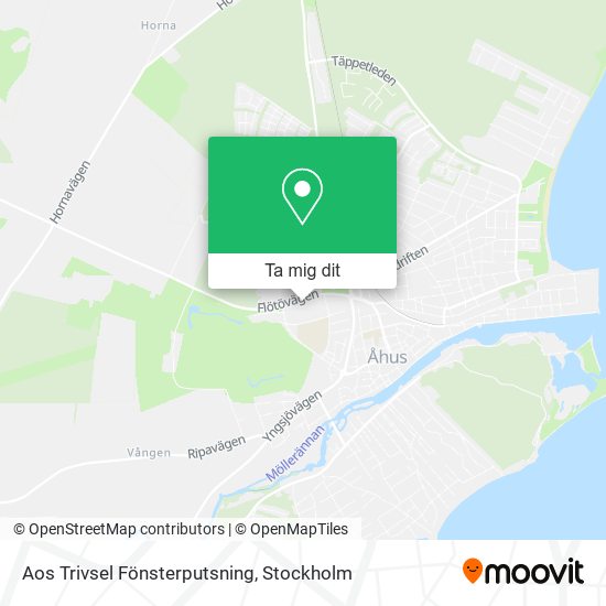 Aos Trivsel Fönsterputsning karta